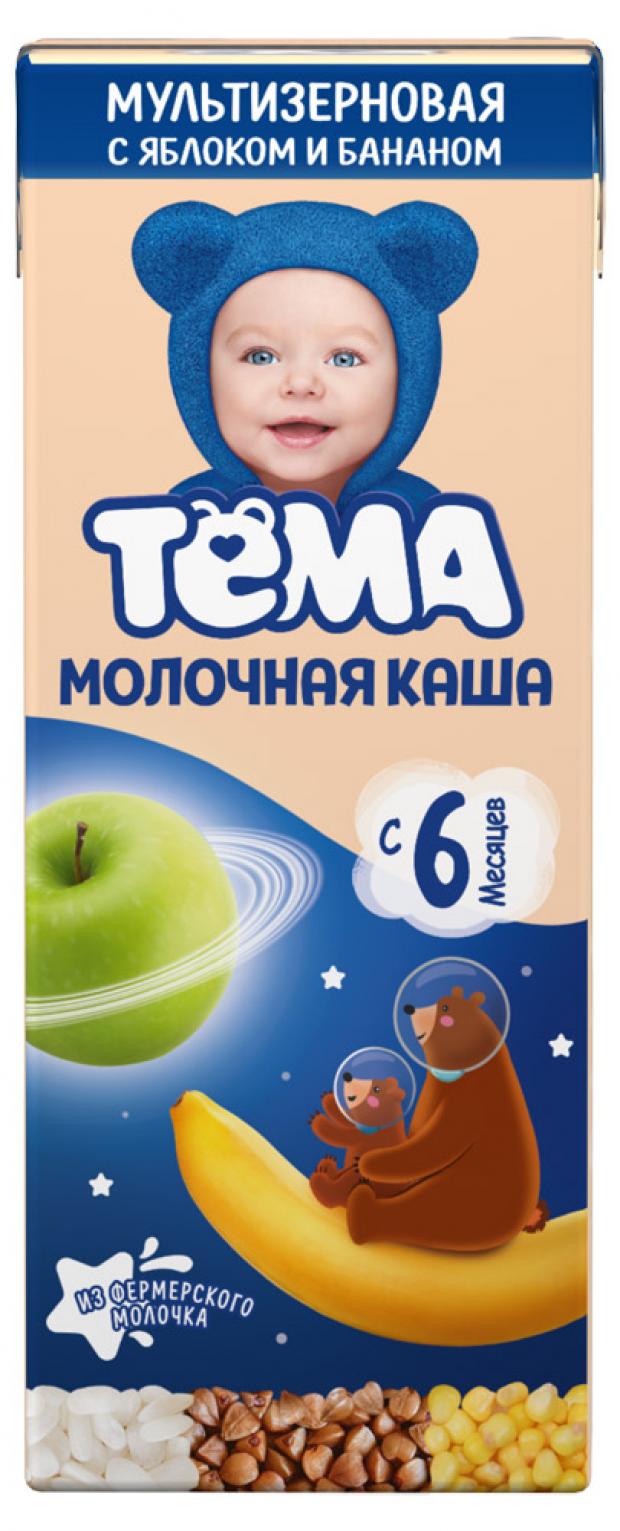 

Каша молочная «Тёма» мультизерновая с пребиотиками яблоко банан с 6 мес., 206 г