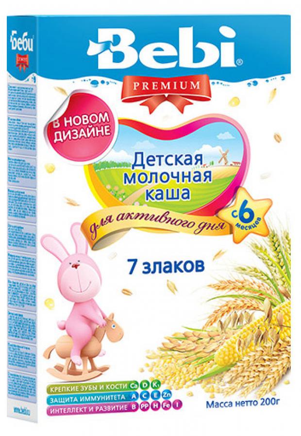 

Каша молочная Bebi Premium 7 злаков c 6 мес, 200 г