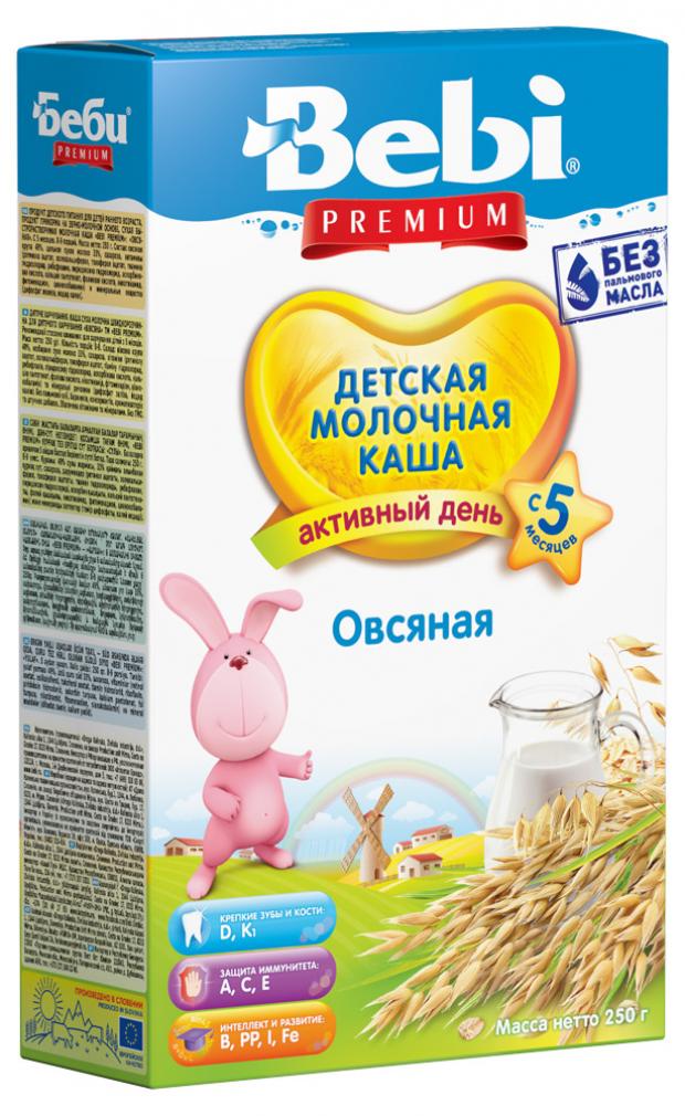 

Каша молочная Bebi Premium овсяная с персиком с 5 мес, 250 г