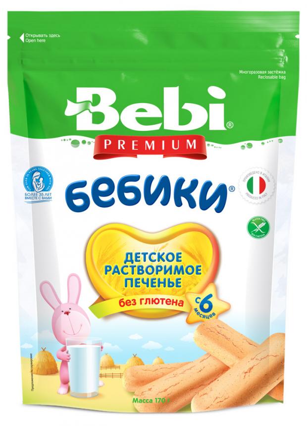 

Печенье детское Bebi Premium Бебики без глютена с 6 мес, 170 г