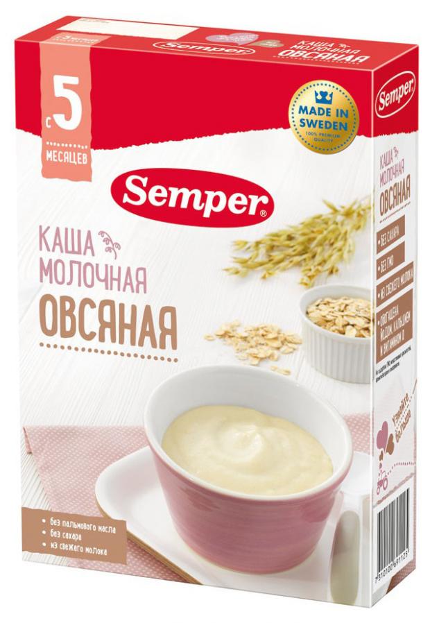 

Каша безмолочная Semper рисовая с 4 мес, 180 г