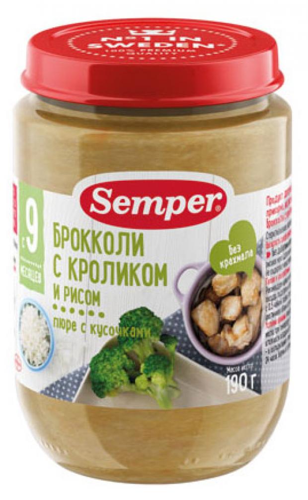 

Пюре Semper овощи с кроликом в сливочном соусе с 8 мес, 190 г