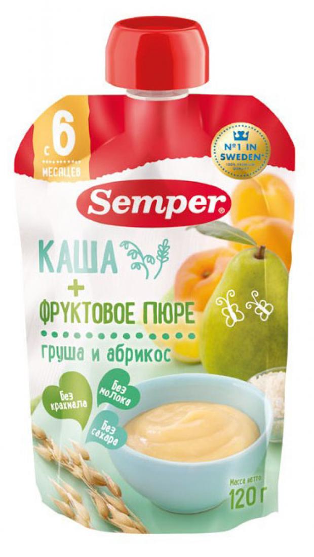 

Пюре фруктовое грушево-абрикосовое с кашей, 120 г