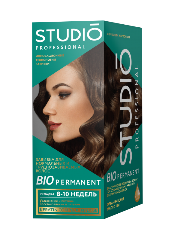 

Биозавивка для волос Studio Bio Permanent нормальных и труднозавиваемых, 100 + 100 + 50 мл