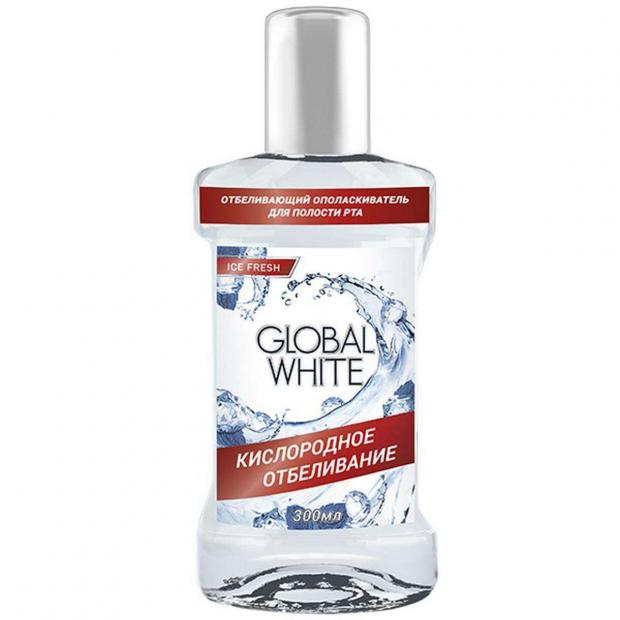

Ополаскиватель для полости рта Global White отбеливающий, 300 мл