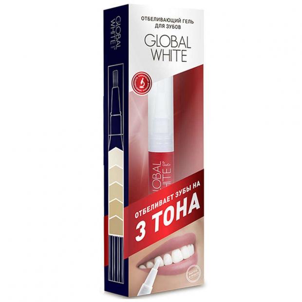 

Гель для зубов отбеливающий Global White, 5 мл