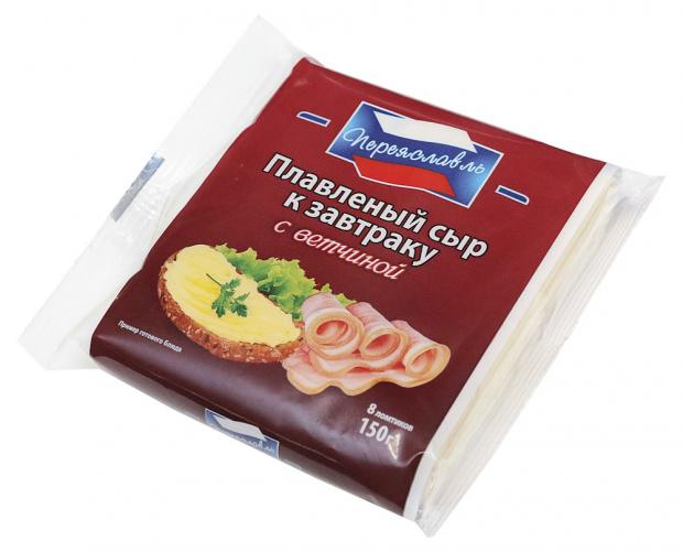 Сыр плавленый Переяславль Ветчина тостовый 150 г 59₽