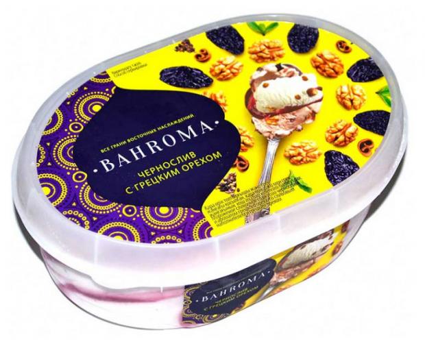 

Мороженое BAHROMA сливочное чернослив грецкий орех, 450 г