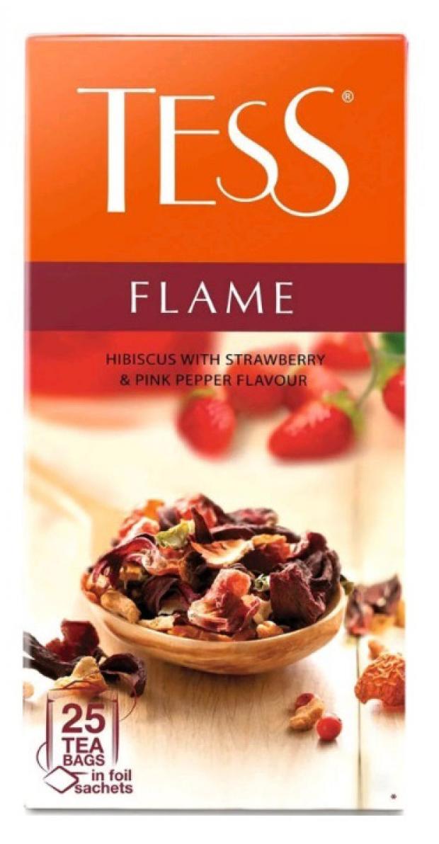 Чайный напиток Tess FLAME фруктовый аромат в пакетиках 25х2 г 89₽
