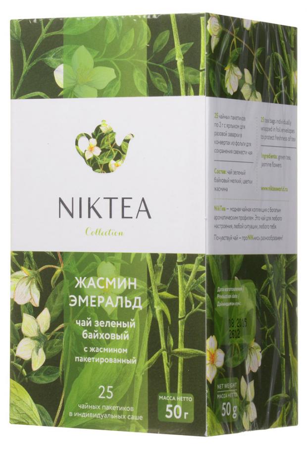 Чай зеленый Niktea с жасмином, 25x2 г