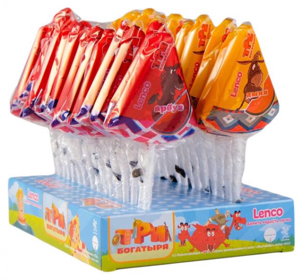 

Карамель леденцовая Lenco со вкусом арбуза или дыни, 25 г