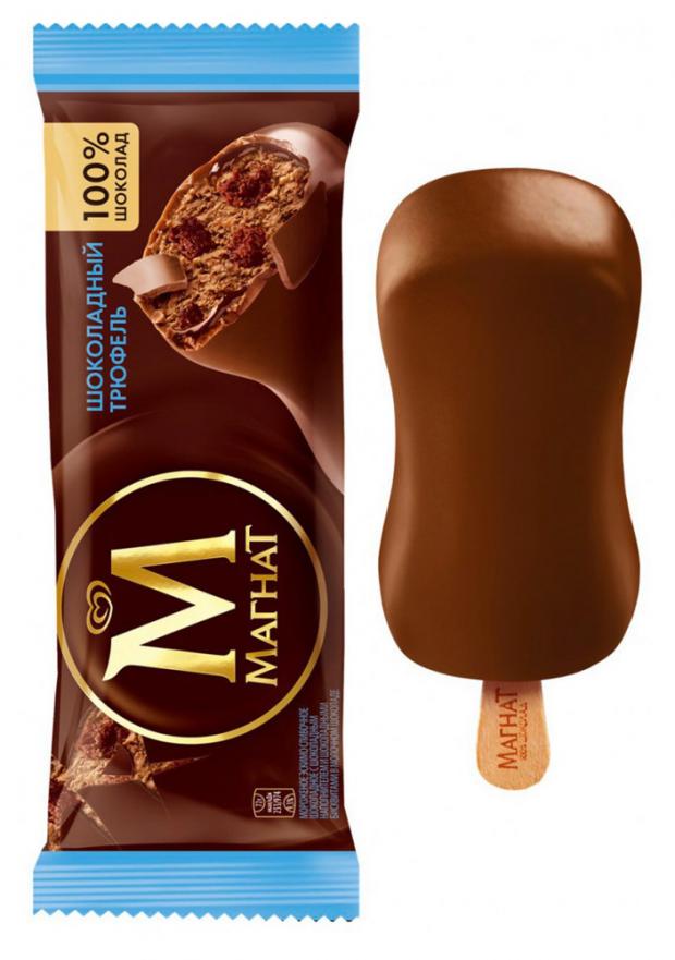 Мороженое эскимо Магнат в шоколаде Шоколадный трюфель 72 г 74₽