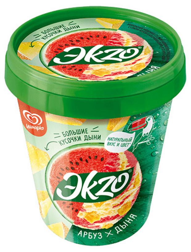 Мороженое молочное Ekzo арбуз дыня 520 г 290₽