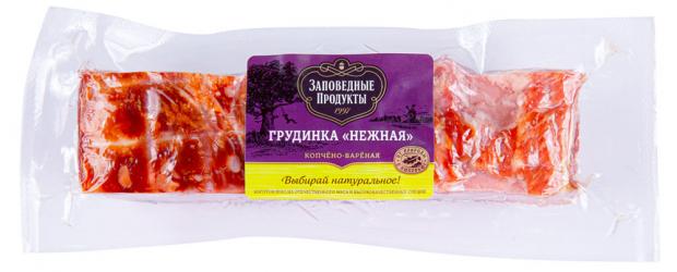 Грудинка копчено-вареная «Заповедные продукты» свинина нежная, 300 г