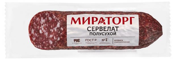 Колбаса сырокопченая Мираторг Сервелат 300 г 436₽
