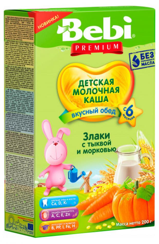 

Каша молочная Bebi злаки с тыквой и морковью с 6-ти мес, 200 г