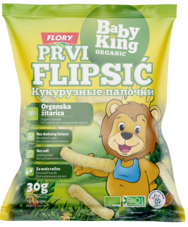 

Палочки кукурузные Baby king Ordanic c 3 лет, 30 г