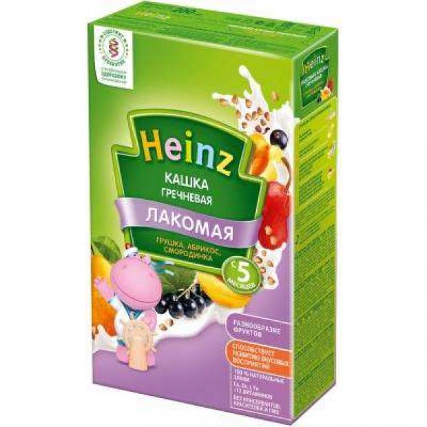 

Каша молочная Heinz гречневая с грушей абрикосом смородинкой с 5 мес, 200 г