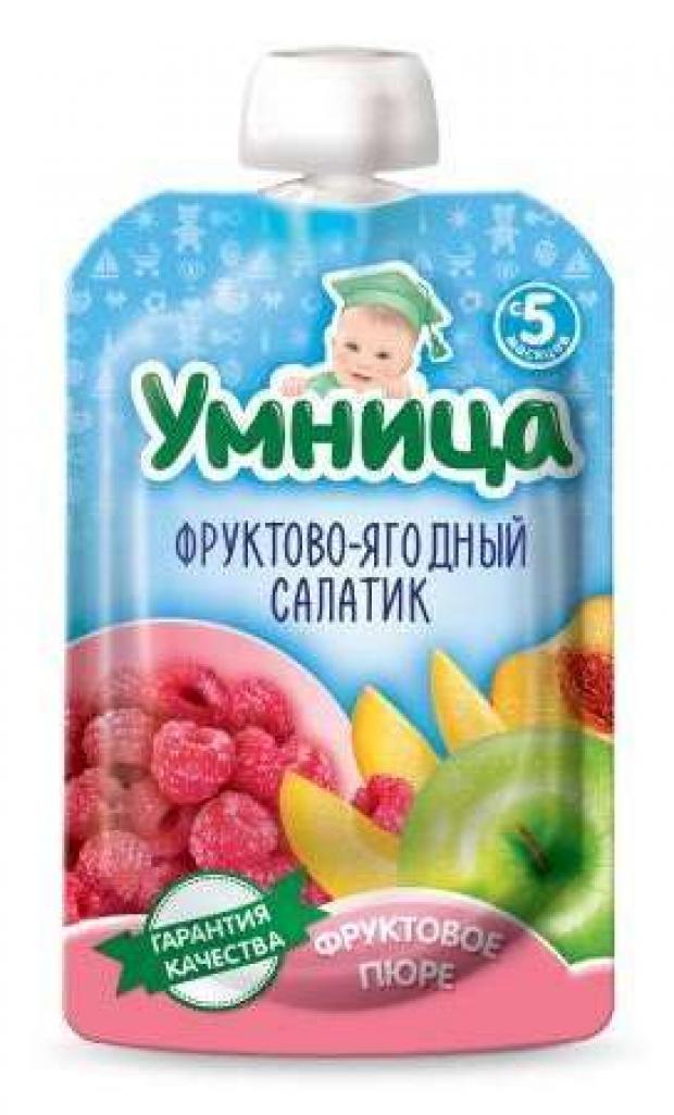 

Пюре «Умница» фруктово-ягодный салатик с 5 мес, 100 г