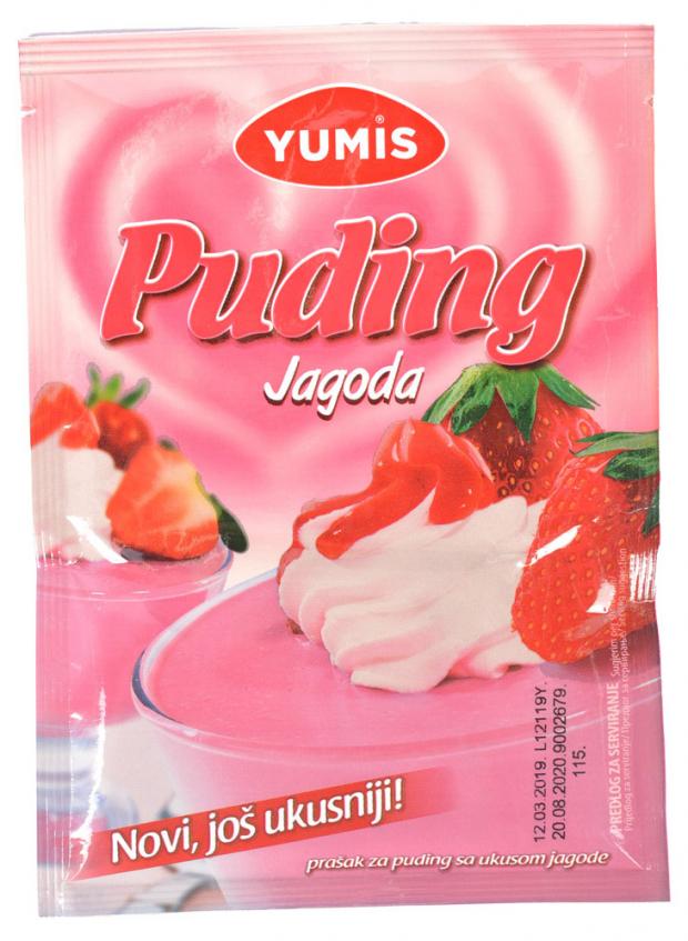 

Смесь сухая Yumis пудинг клубничный, 40 г