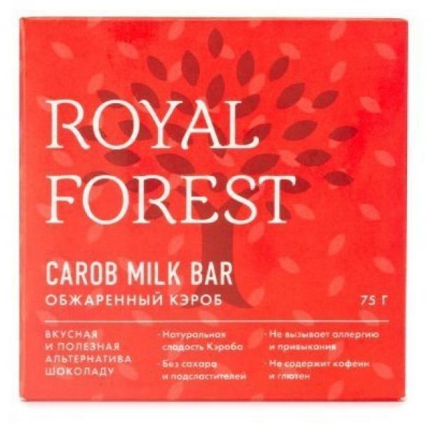 Шоколад из кэроба Royal Forest, 75 г