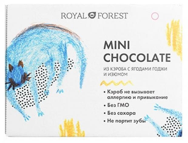 

Мини-шоколад из кэроба Royal Forest с ягодами годжи и изюмом, 30 г