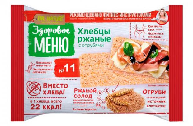 Хлебцы ржаные «Здоровое Меню» с отрубями №11, 90 г