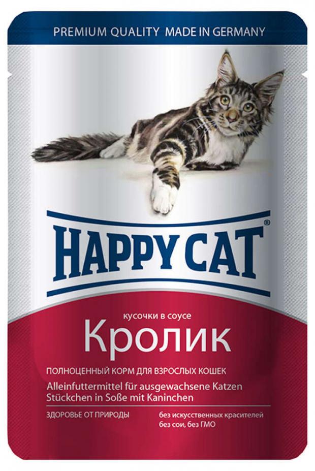 

Корм для кошек Happy Cat кролик в соусе, 100 г
