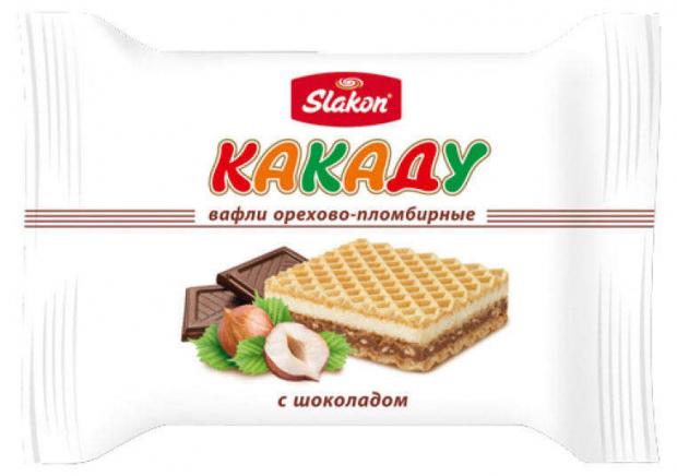 

Вафли шоколадные «Какаду» орехово-пломбирные, 18 г