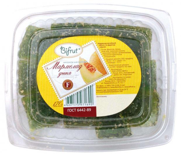 

Мармелад Bifrut дыня на фруктозе, 170 г