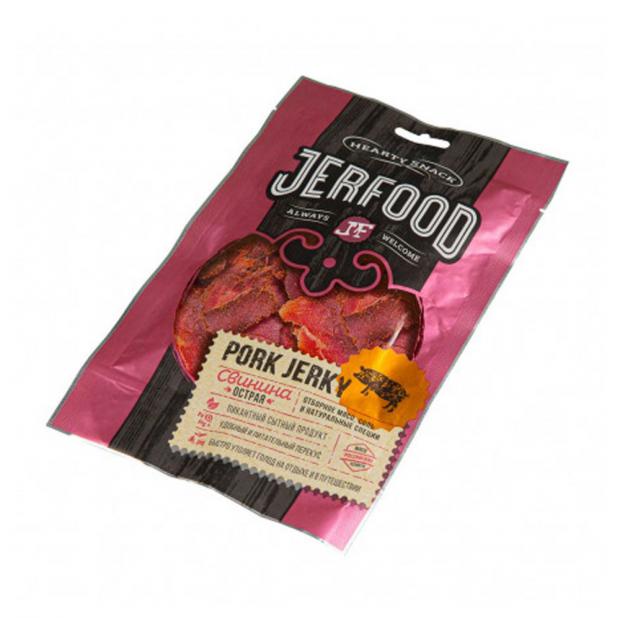 Снек мясной JerFood Pork Jerky из Свинины острый, 30 г