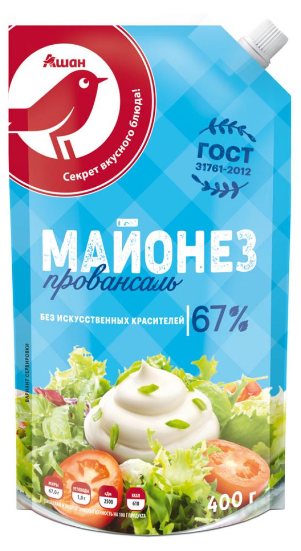 

Майонез Auchan Красная Птица Провансаль 67%, 400 г