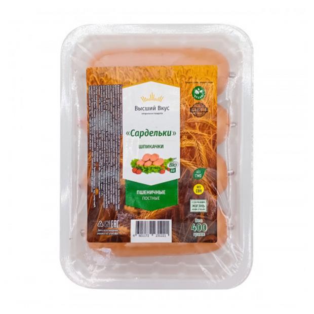 

Сардельки пшеничные «Высший вкус» шпикачки постные, 400 г