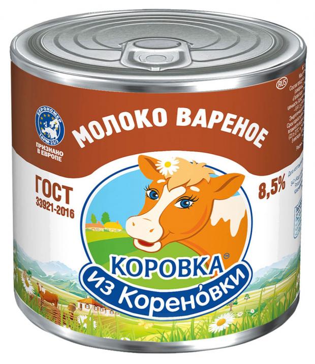 

Молоко сгущенное «Коровка из Кореновки» с сахаром варенка 8,5%, 370 г