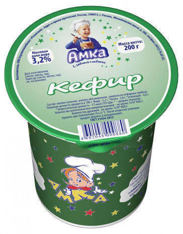 

Кефир «Амка» 3,2%, 200 мл