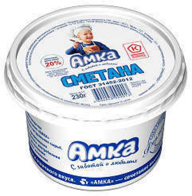 

Сметана «Амка» 20%, 230 мл