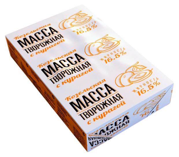 

Масса творожная «Козельское молоко» Козельская с курагой 16,5%, 200 г