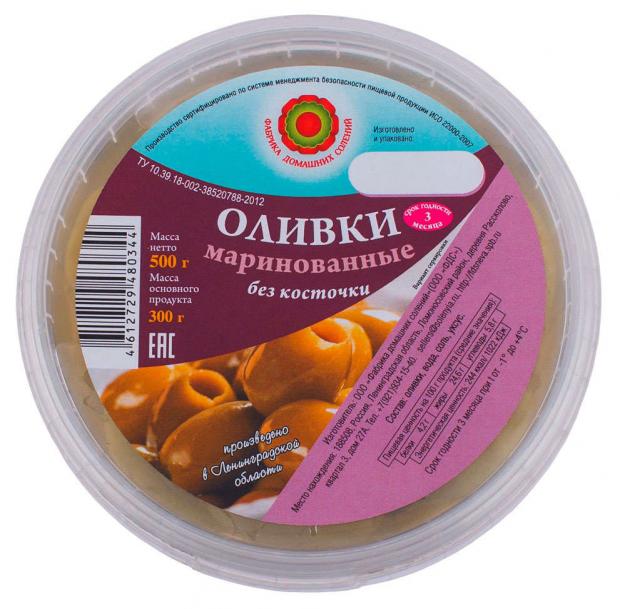 

Оливки «Фабрика домашних солений» маринованные без косточки, 300 г