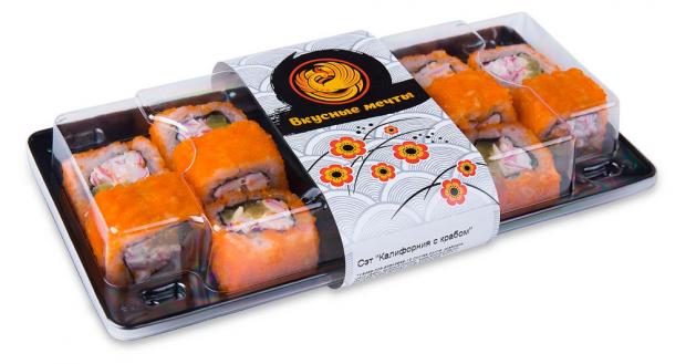 

Суши «Вкусные мечты» Калифорния с крабом, 290 г