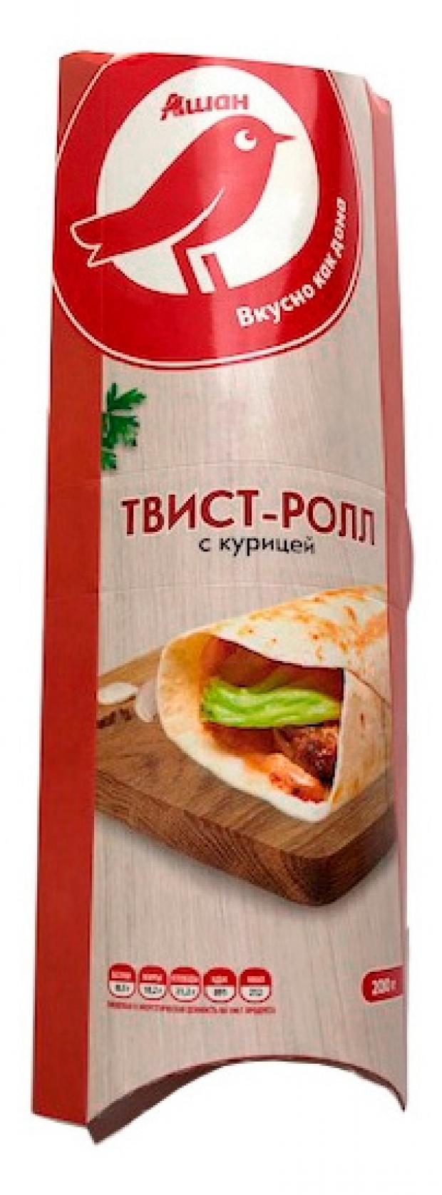 

Твист-ролл АШАН с курицей, 200 г