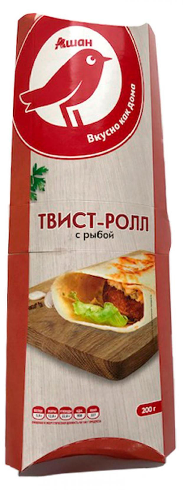 

Твист-ролл Auchan Красная Птица с рыбой, 200 г