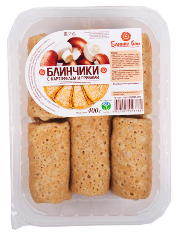 

Блинчики «Блинни бон» с картофелем и грибами охлаждённые, 400 г