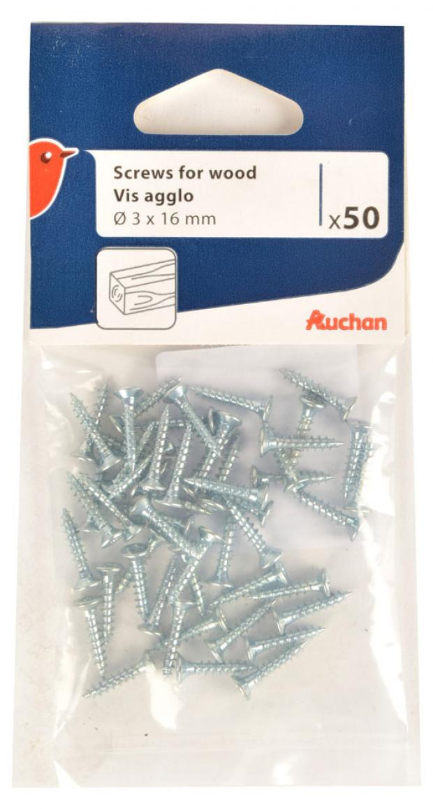

Саморез Auchan Красная птица по дереву 3х16 мм, 50 шт