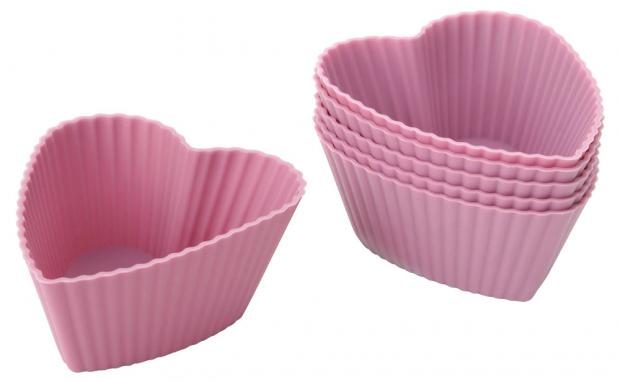 

Форма для маффинов Zenker Candy Сердце силиконовая, 6 шт