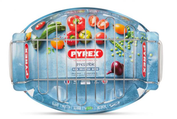 

Блюдо с решеткой Pyrex Irresistible овальное, 39х27 см