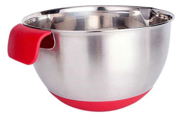 

Миска c силиконовой ручкой Hitt глубокая, 1 л