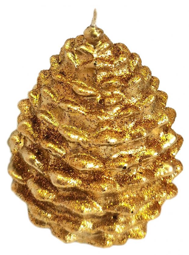 

Свеча Золотая шишка, 9 см