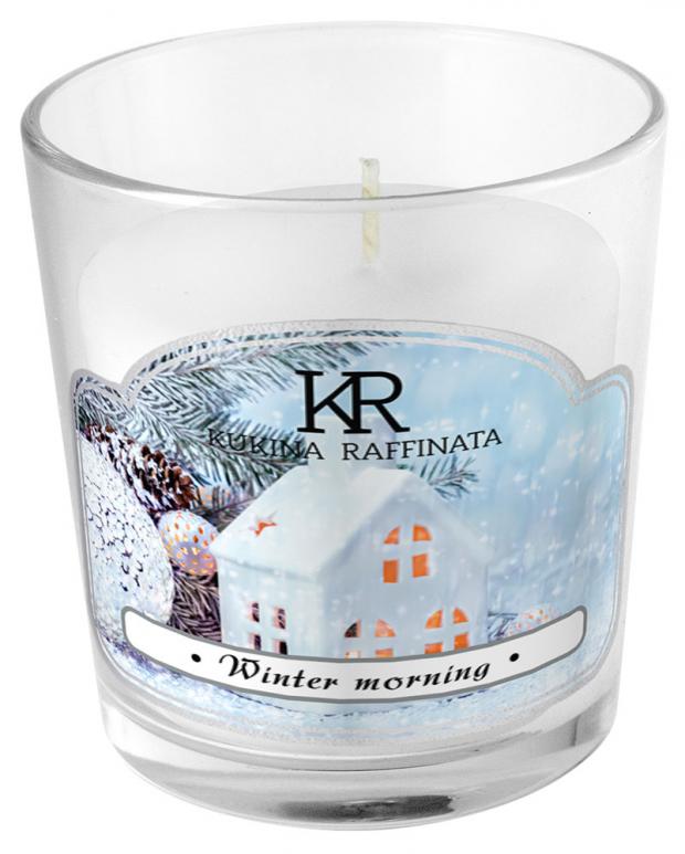 

Свеча в стакане Kukina Raffinata Winter morning, 9,5 см