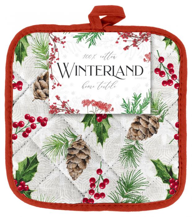 

Прихватка Winterland Новогодний лес, 18х18 см