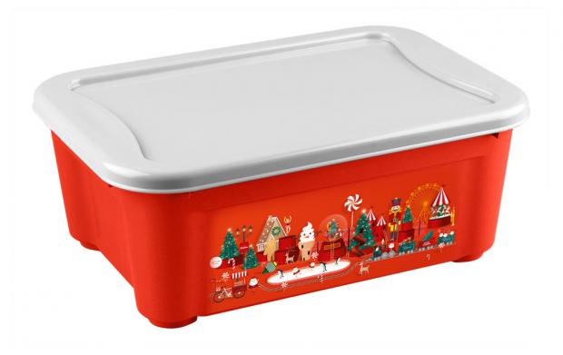 

Ящик Econova XS универсальный с декором, 10 л